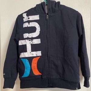 Boys Hurley Lined Hoodie Jacket with pockets